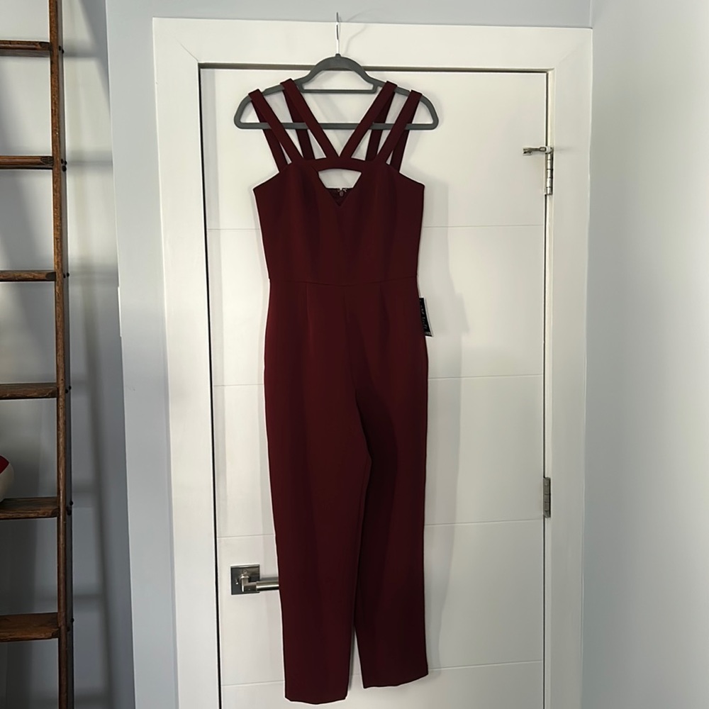 Burgundy Express Jumpsuit
